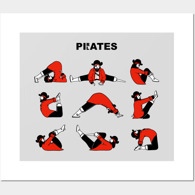 Pirates Pilates Wall Art by doodldo